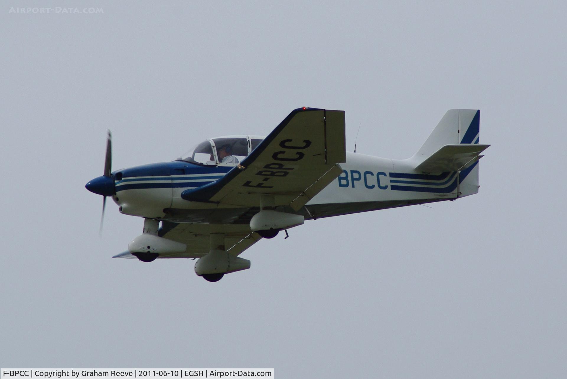 F-BPCC, Jodel DR-253 Regent C/N 109, About to touch down.