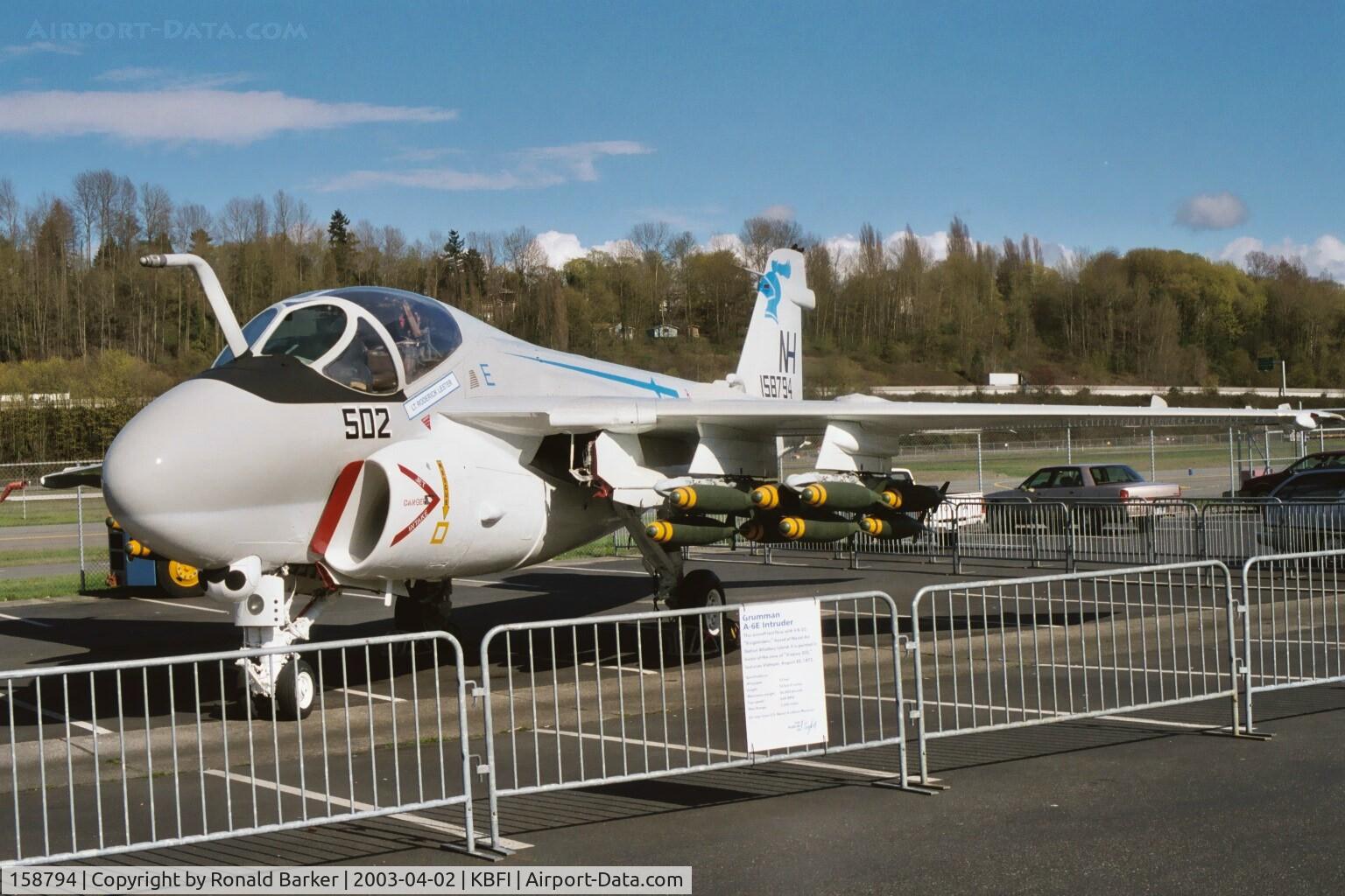 158794, Grumman A-6E Intruder C/N I-530, Museum of Flight