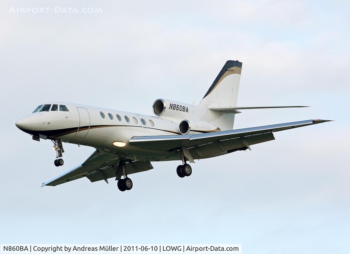 N860BA, 1984 Dassault-Breguet Falcon 50 C/N 142, Brought Shakira to Graz.