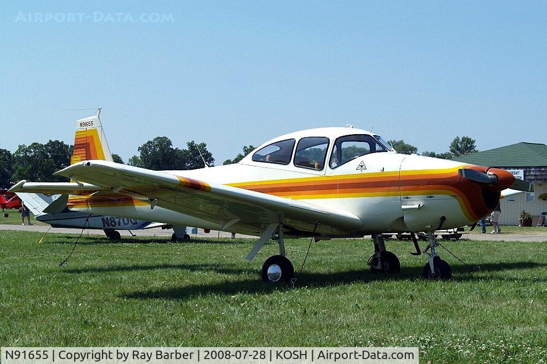 N91655, 1946 North American Navion (NA-145) C/N NAV-4-405,  North American Navion [NAV-4-405] Oshkosh~N 28/07/2008