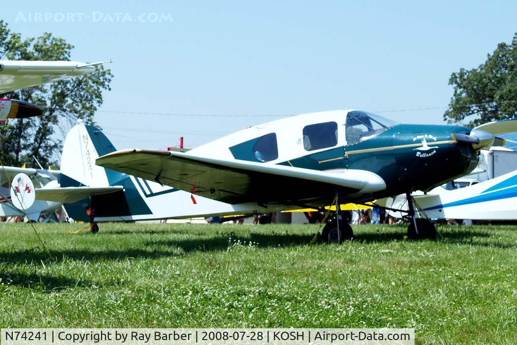 N74241, 1946 Bellanca 14-13 Cruisair Senior C/N 1354, Bellanca 14-13-2 Cruisair Senior [1354] Oshkosh~N 28/07/2008
