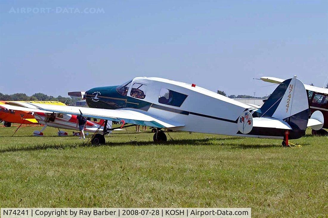 N74241, 1946 Bellanca 14-13 Cruisair Senior C/N 1354, Bellanca 14-13-2 Cruisair Senior [1354] Oshkosh~N 28/07/2008
