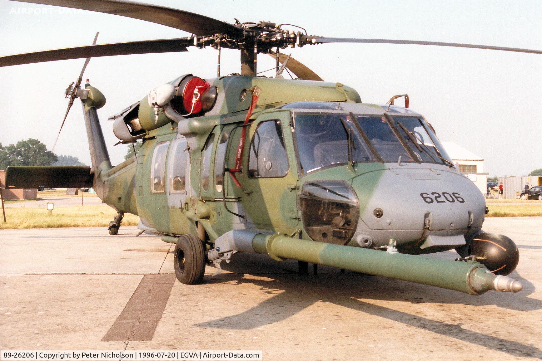 89-26206, 1989 Sikorsky HH-60G Pave Hawk C/N 70-1435, HH-60G Pave Hawk of the 56th Rescue Squadron then based at Naval Air Station Keflavik on display at the 1996 Royal Intnl Air Tattoo at RAF Fairford.