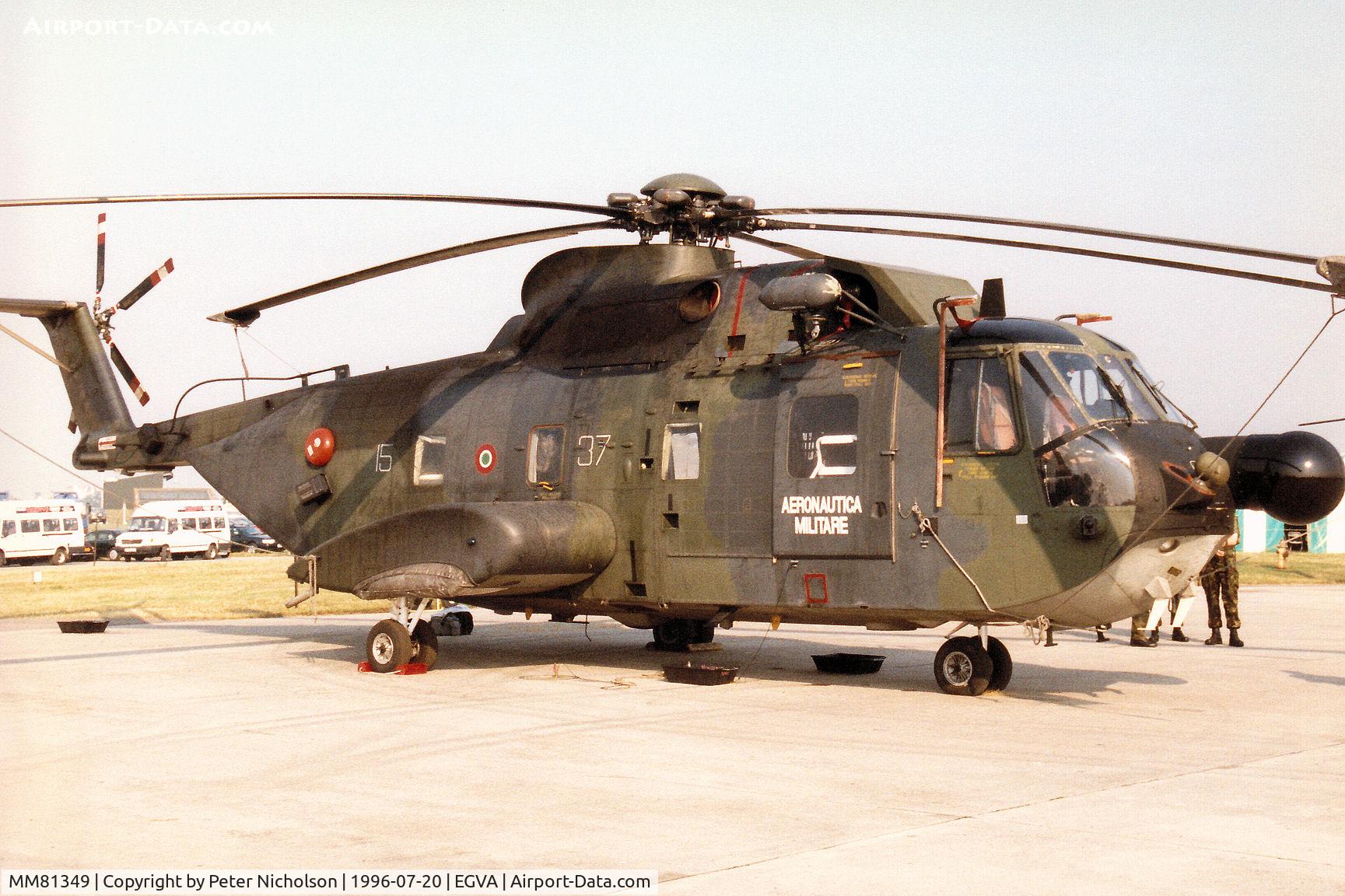 MM81349, Agusta HH-3F Pelican C/N 6233, Agusta HH-3F of 15 Stormo of the Italian Air Force on display at the 1996 Royal Intnl Air Tattoo at RAF Fairford.