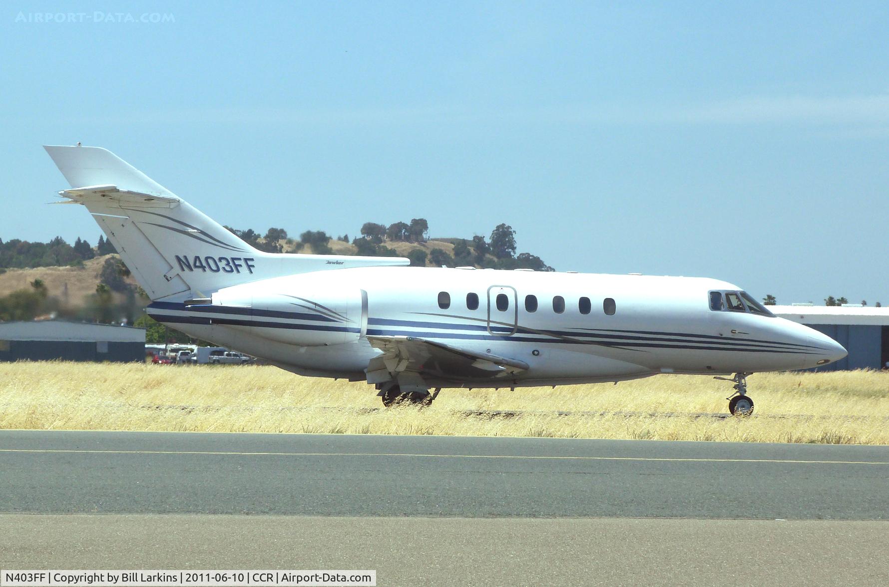 N403FF, 1993 British Aerospace BAe.125-1000A C/N 259038, Visitor taxiing to leave.