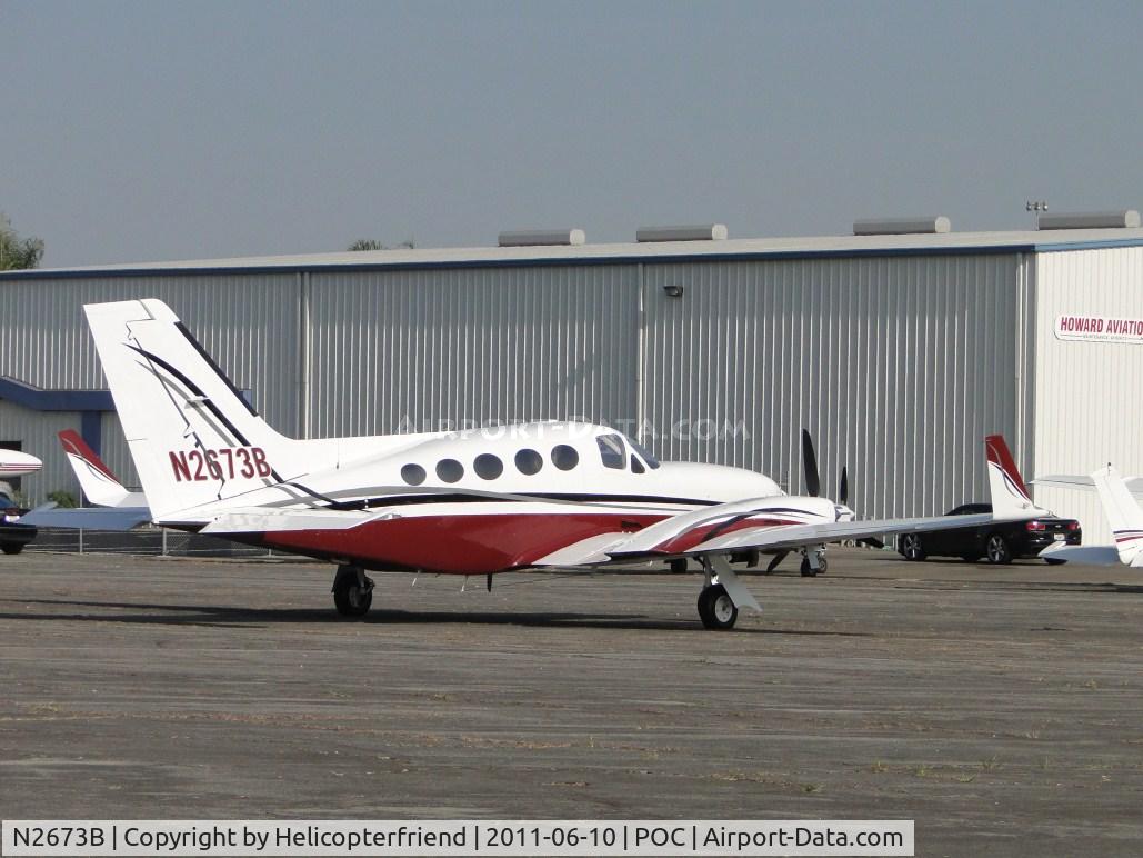 N2673B, 1980 Cessna 414A Chancellor C/N 414A0630, Parked in Howard Aviation parking area