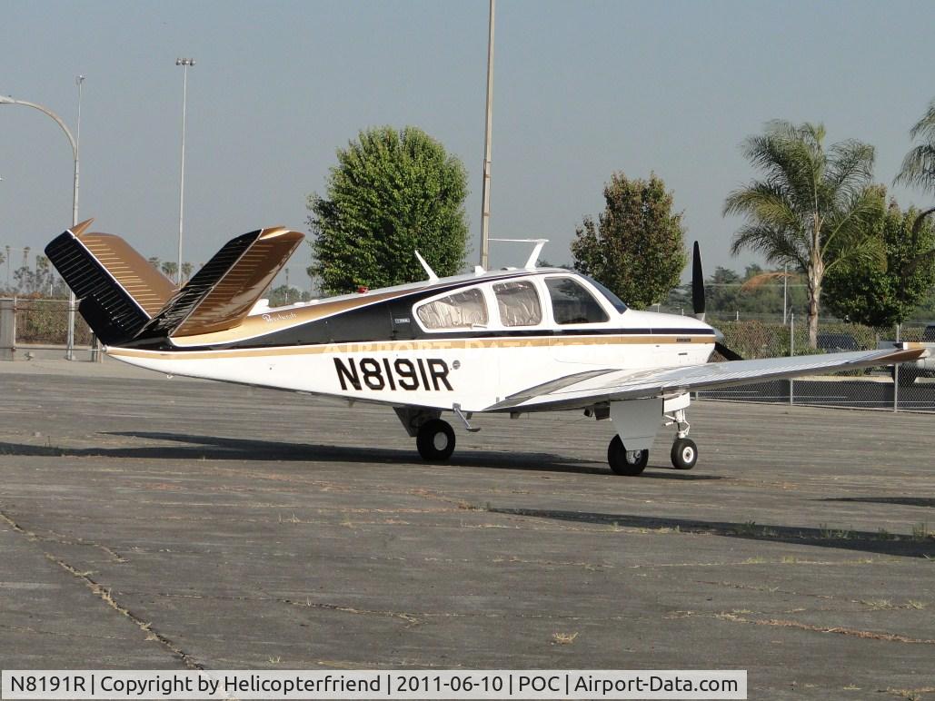 N8191R, 1974 Beech V35B Bonanza C/N D-9675, Parked in Howard Aviation parking area