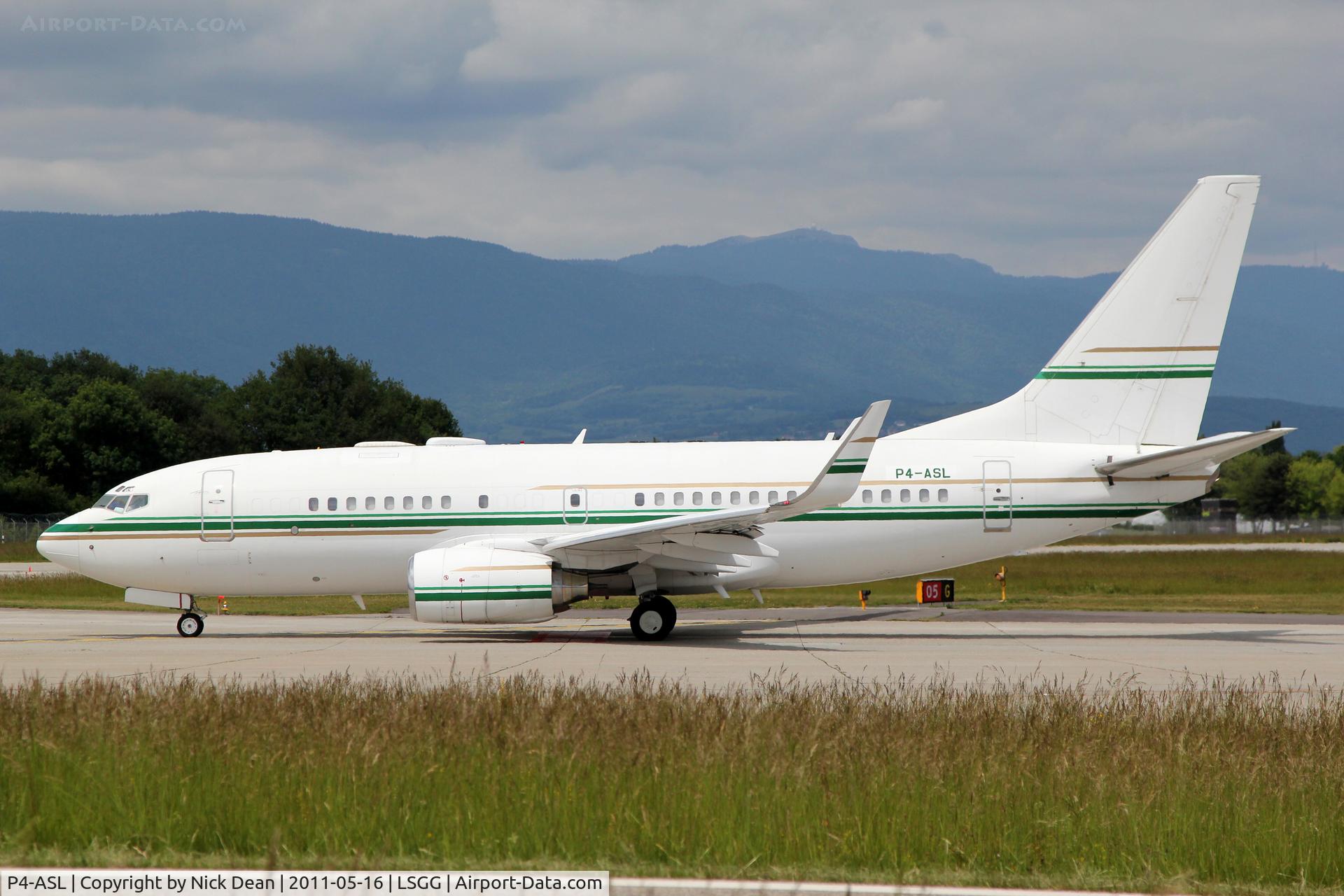 P4-ASL, Boeing 737-7BH BBJ C/N 29791, LSGG/GVA