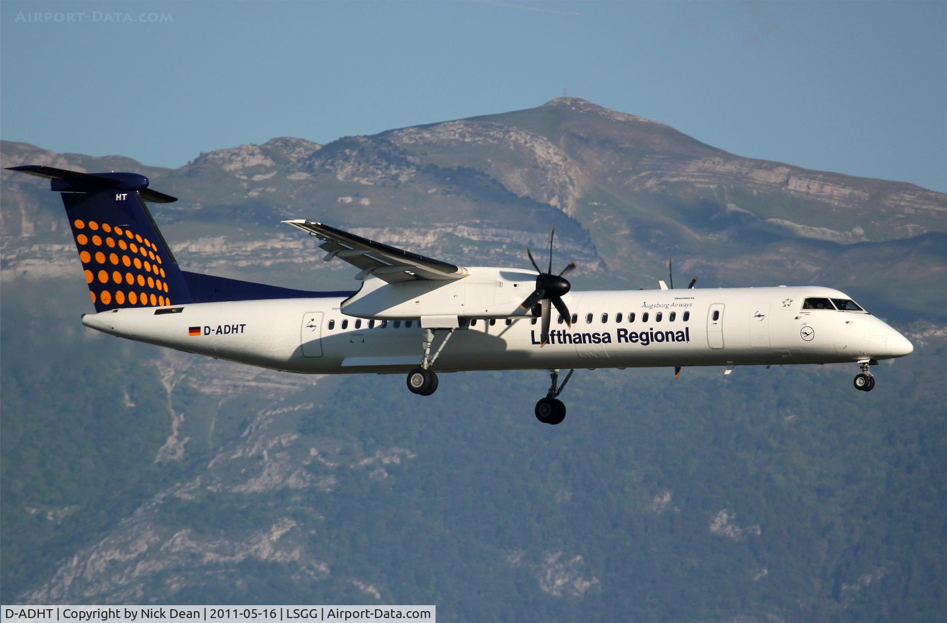 D-ADHT, 2009 De Havilland Canada DHC-8-400Q Dash 8 C/N 4281, LSGG/GVA