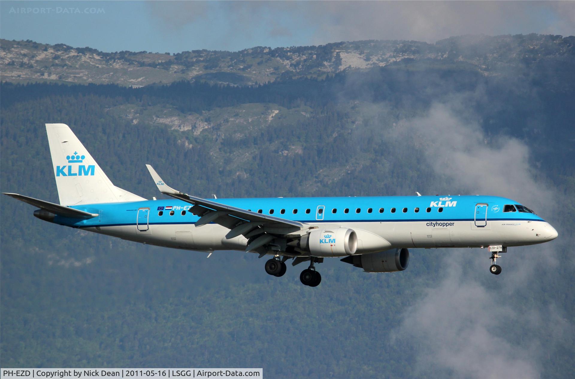 PH-EZD, 2009 Embraer 190LR (ERJ-190-100LR) C/N 19000279, LSGG/GVA