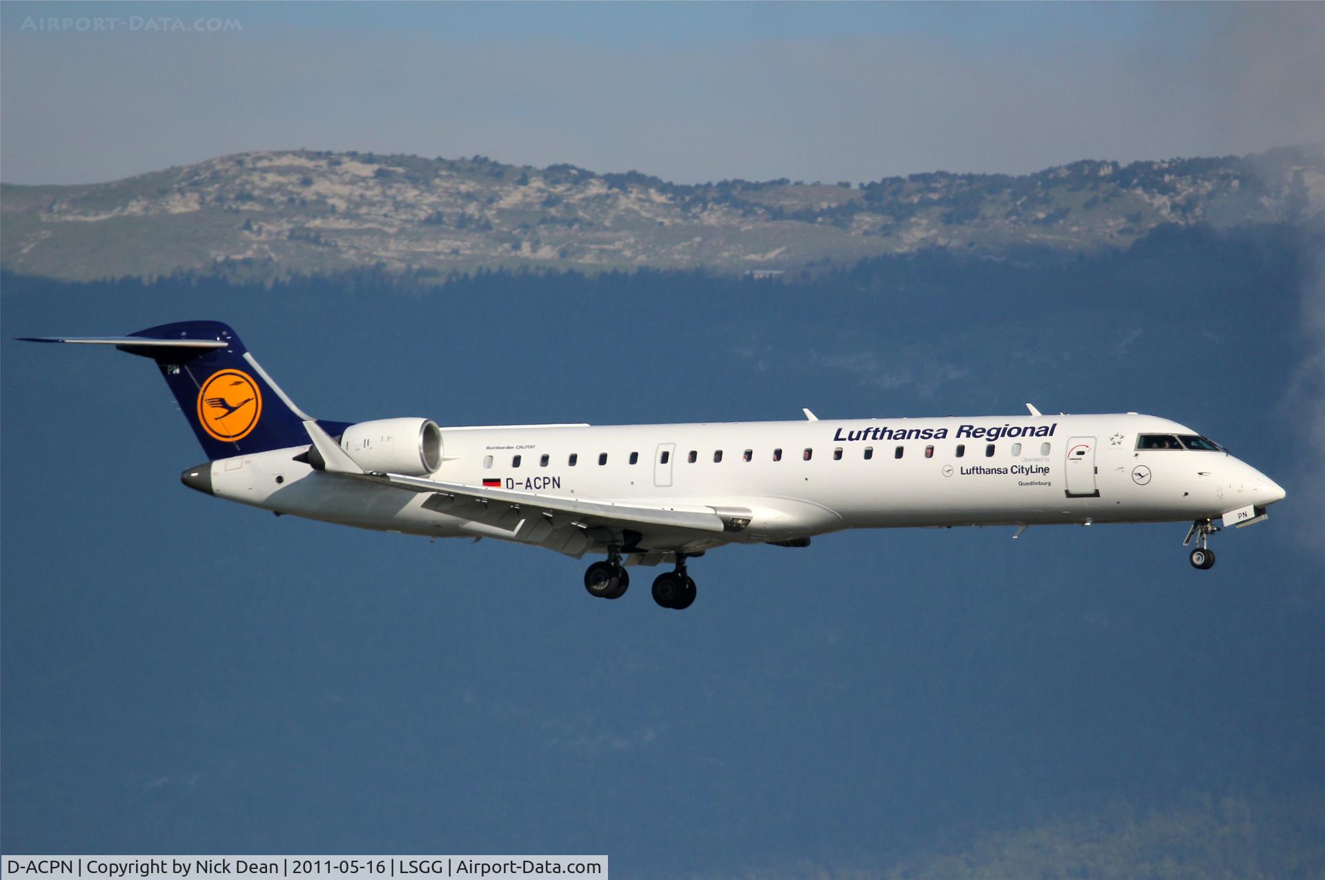 D-ACPN, 2003 Bombardier CRJ-701ER (CL-600-2C10) Regional Jet C/N 10083, LSGG/GVA