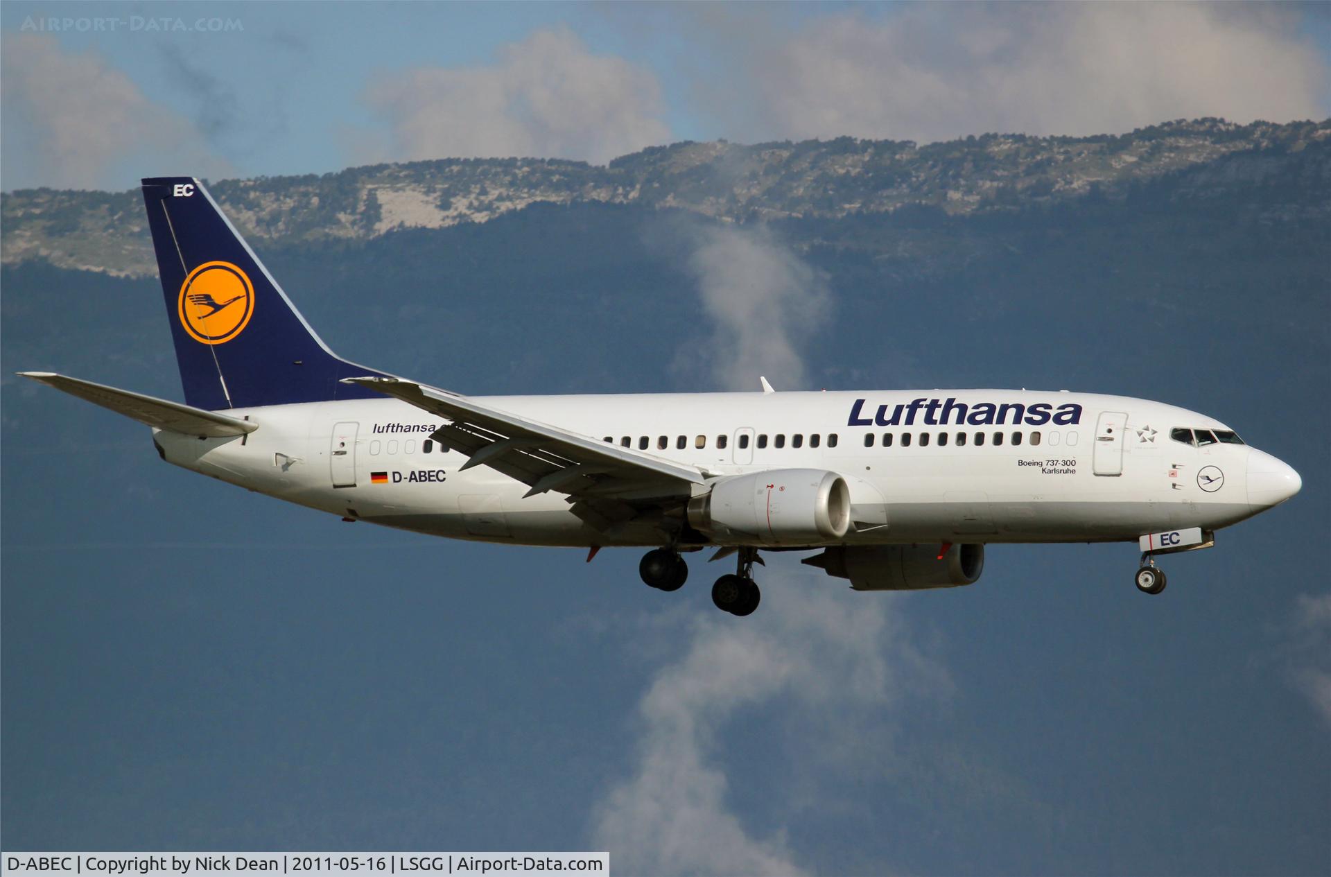 D-ABEC, 1991 Boeing 737-330 C/N 25149, LSGG/GVA