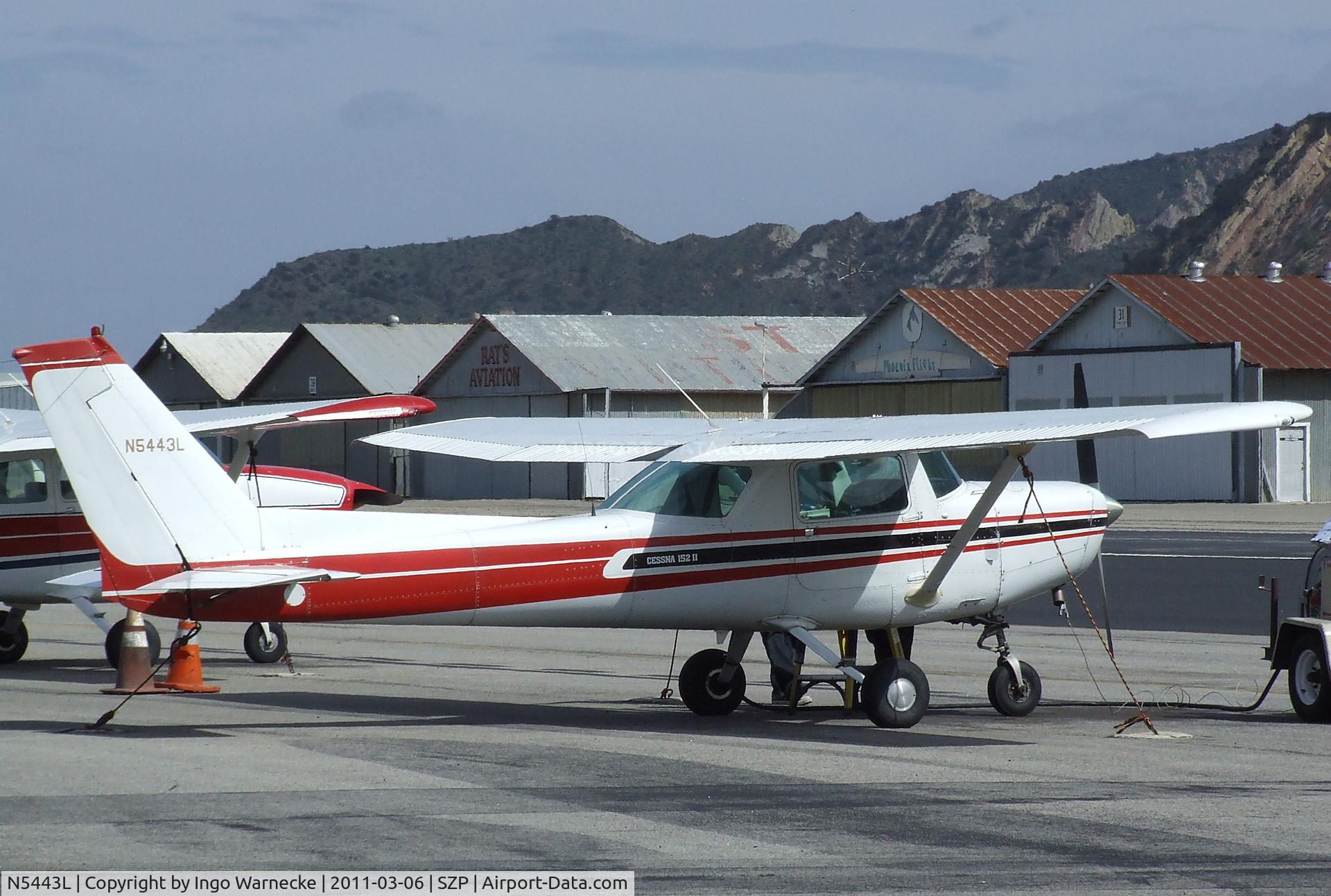 N5443L, 1980 Cessna 152 C/N 15284315, Cessna 152 at Santa Paula airport during the Aviation Museum of Santa Paula open Sunday