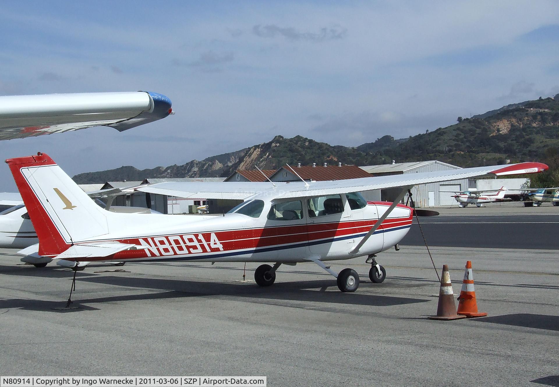 N80914, 1976 Cessna 172M C/N 17266799, Cessna 172M Skyhawk at Santa Paula airport during the Aviation Museum of Santa Paula open Sunday