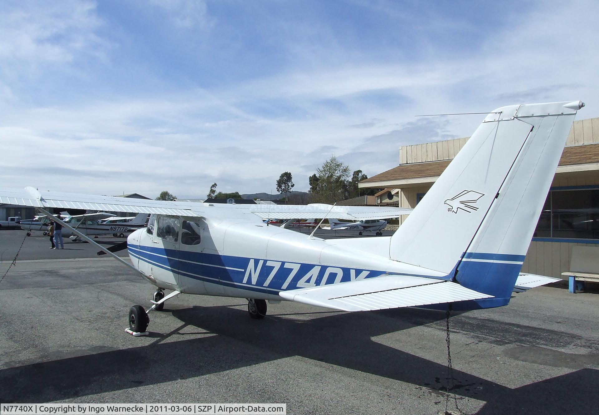 N7740X, 1960 Cessna 172B C/N 17248240, Cessna 172B Skyhawk at Santa Paula airport during the Aviation Museum of Santa Paula open Sunday
