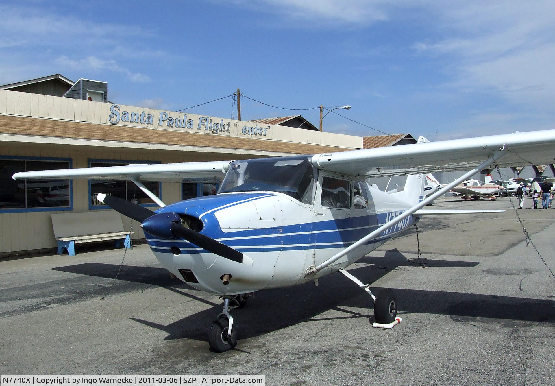 N7740X, 1960 Cessna 172B C/N 17248240, Cessna 172B Skyhawk at Santa Paula airport during the Aviation Museum of Santa Paula open Sunday