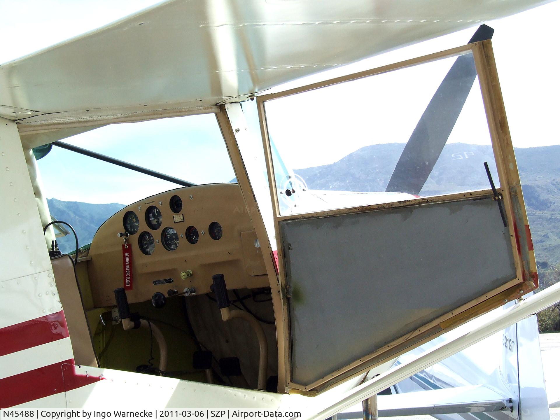 N45488, 1946 Luscombe 8A C/N 2015, Luscombe 8A at Santa Paula airport during the Aviation Museum of Santa Paula open Sunday