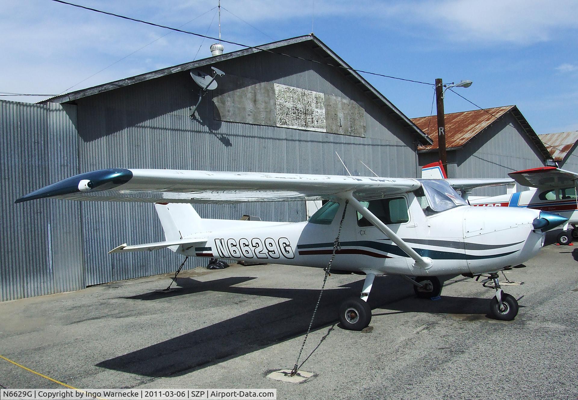 N6629G, 1970 Cessna 150L C/N 15072129, Cessna 150L at Santa Paula airport during the Aviation Museum of Santa Paula open Sunday