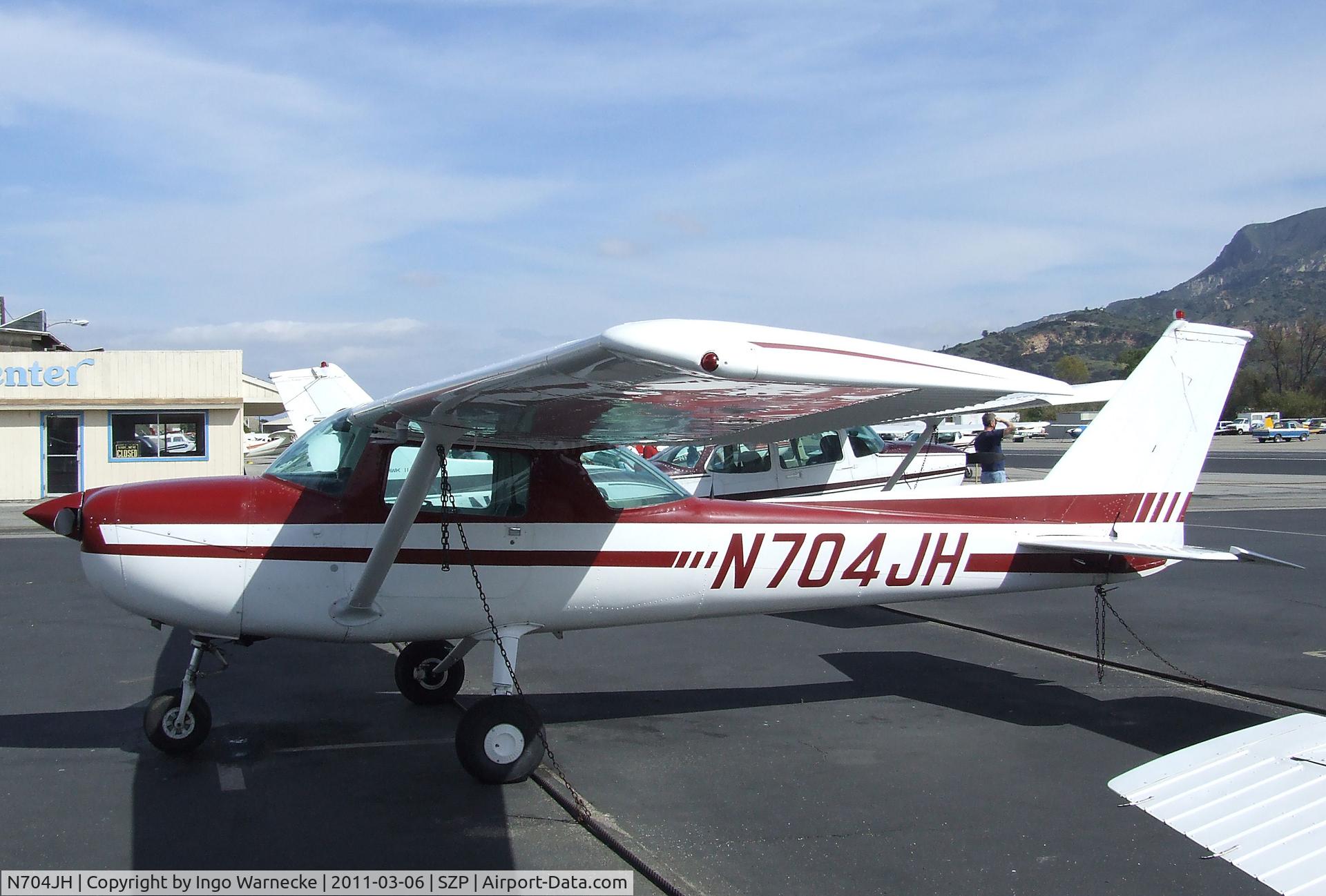 N704JH, 1976 Cessna 150M C/N 15078644, Cessna 150M at Santa Paula airport during the Aviation Museum of Santa Paula open Sunday