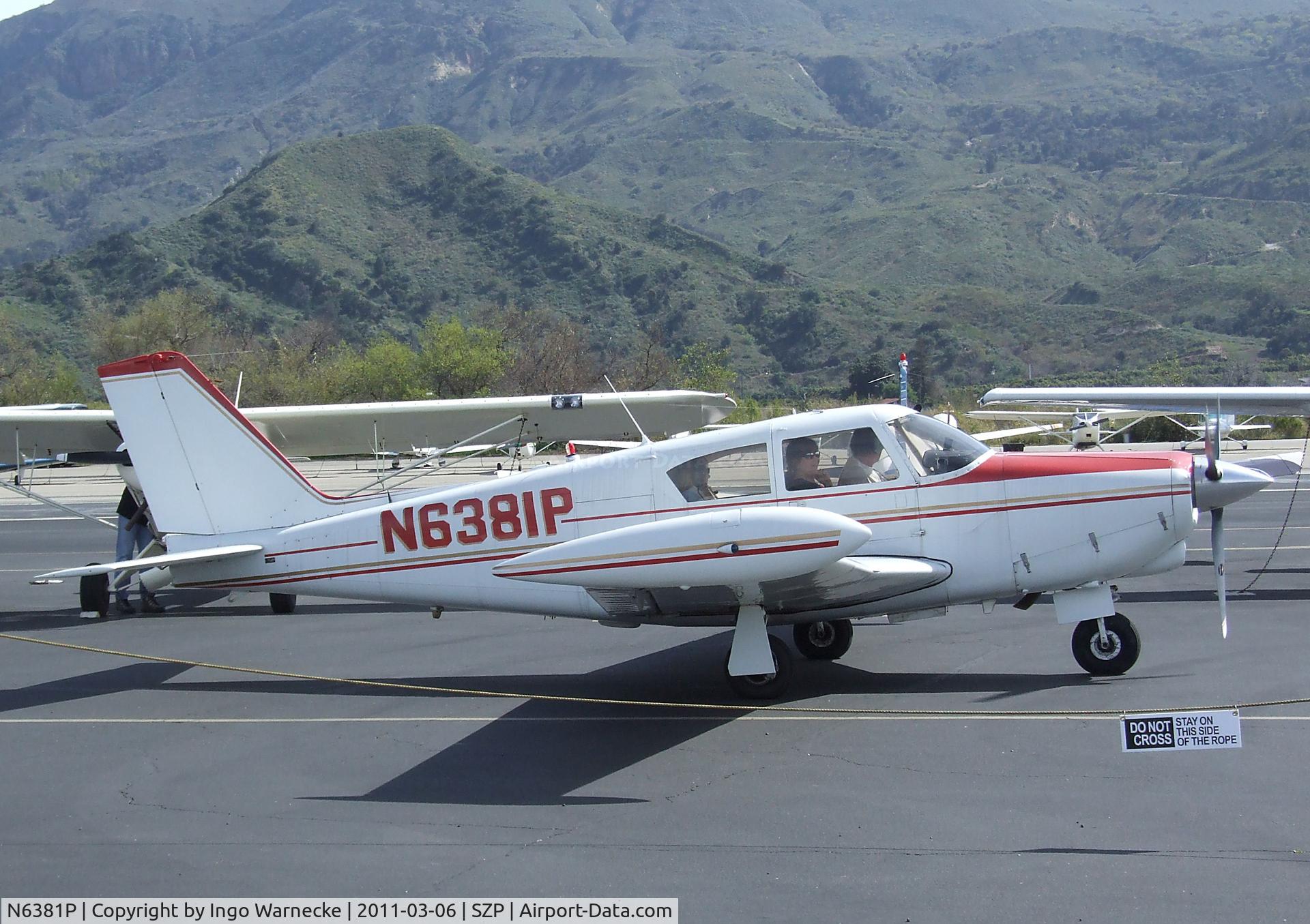 N6381P, 1959 Piper PA-24-250 Comanche C/N 24-1491, Piper PA-24-250 Comanche 250 at Santa Paula airport during the Aviation Museum of Santa Paula open Sunday