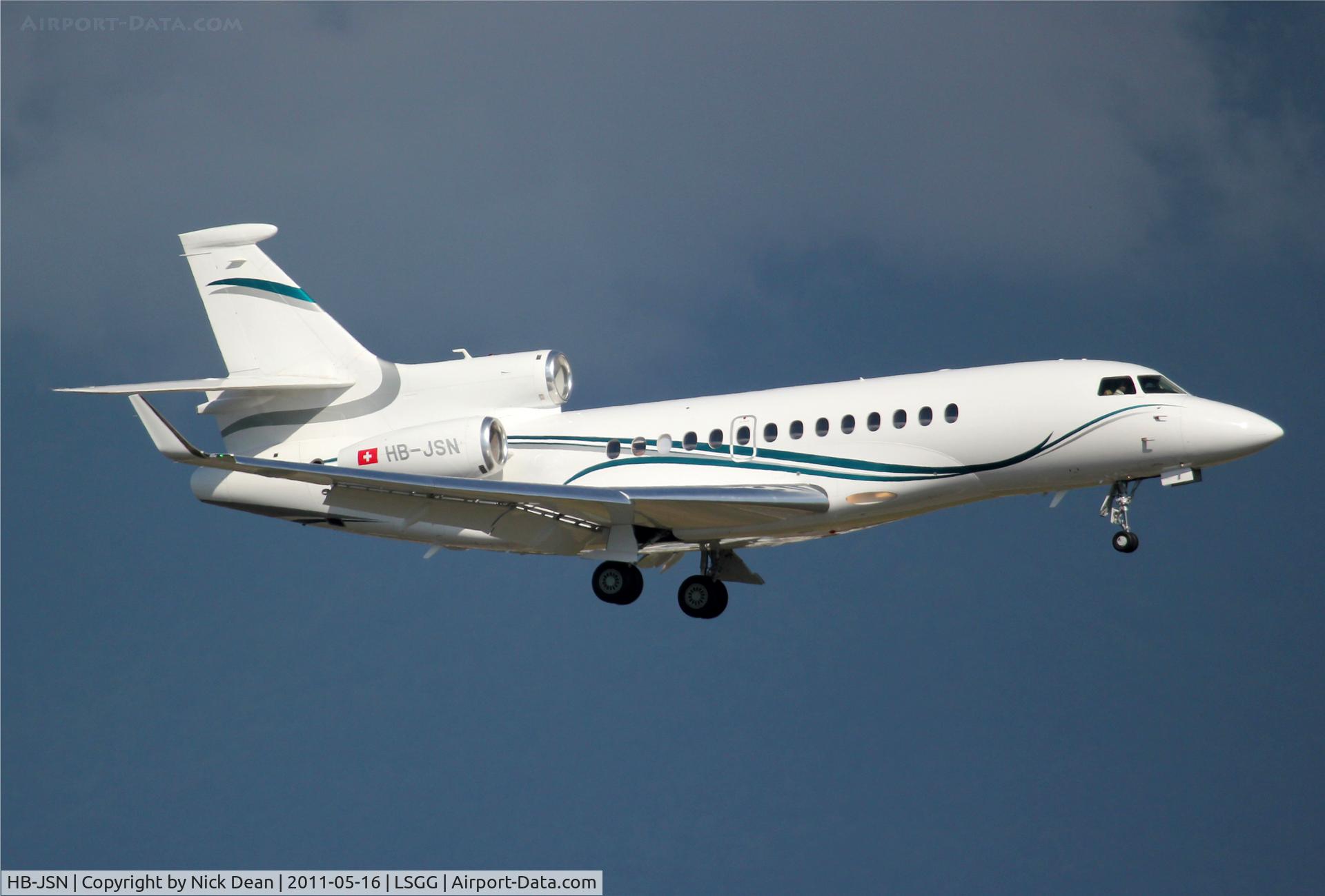 HB-JSN, 2009 Dassault Falcon 7X C/N 076, LSGG/GVA
