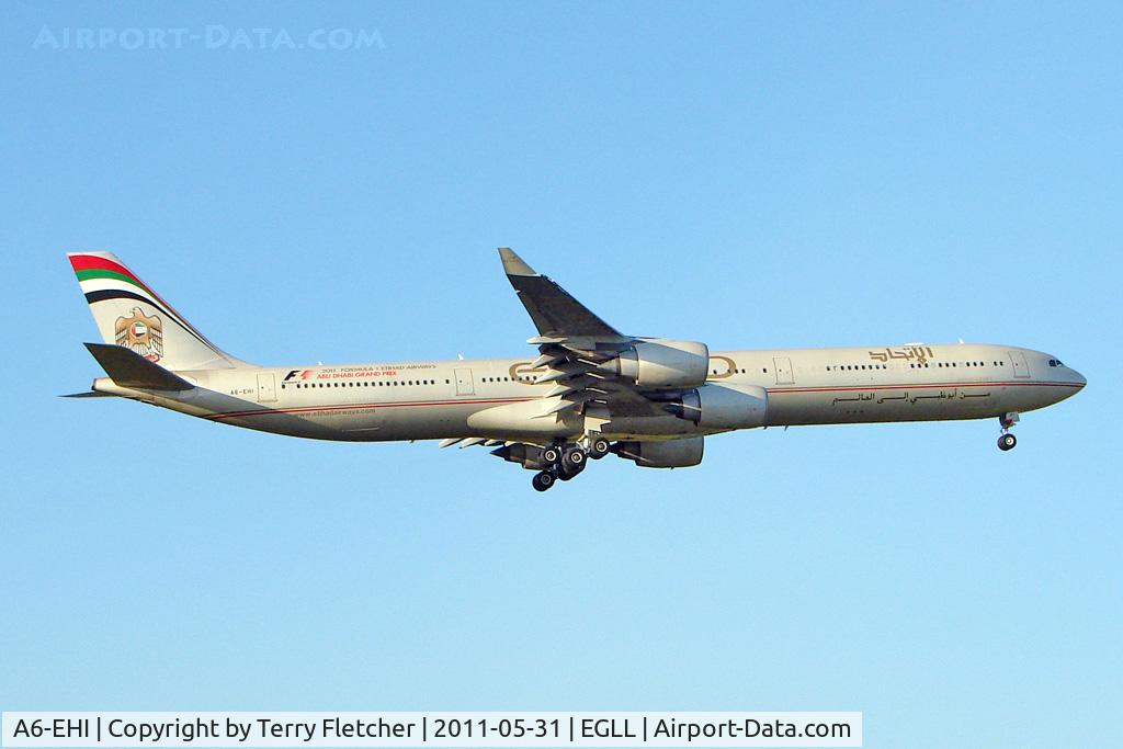A6-EHI, 2008 Airbus A340-642X C/N 929, Ethiad 2008 Airbus A340-642HGW, c/n: 929