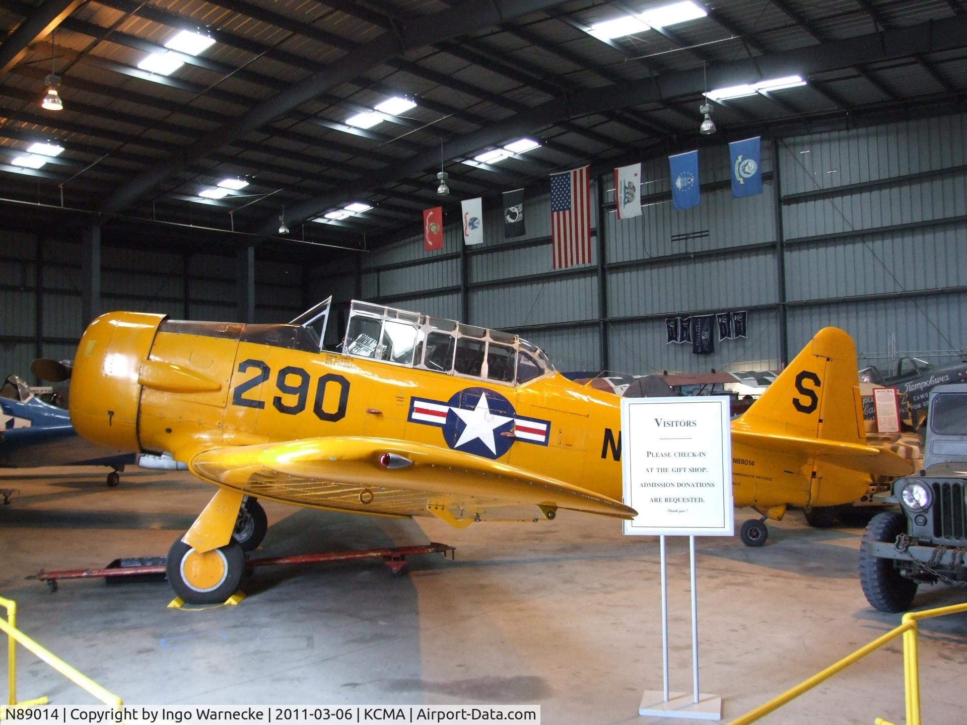 N89014, 1943 North American SNJ-5 Texan Texan C/N 84865, North American SNJ-5 Texan at the Commemorative Air Force Southern California Wing's WW II Aviation Museum, Camarillo CA