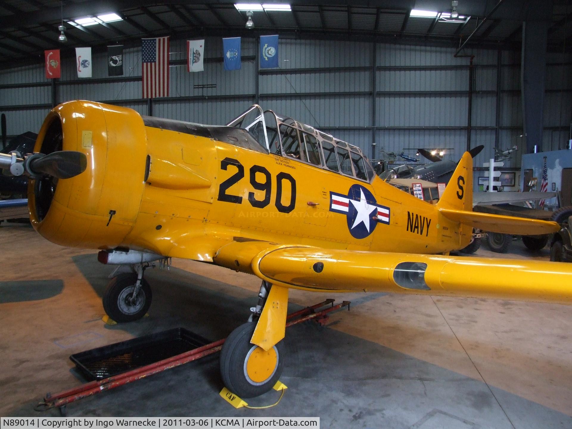 N89014, 1943 North American SNJ-5 Texan Texan C/N 84865, North American SNJ-5 Texan at the Commemorative Air Force Southern California Wing's WW II Aviation Museum, Camarillo CA