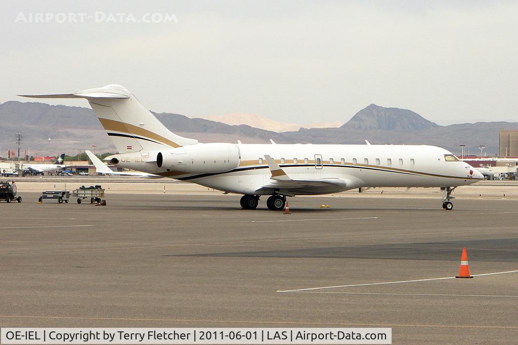 OE-IEL, Bombardier BD-700-1A10 Global Express C/N 9099, Bombardier Inc. Canadair BD-700-1A10, c/n: 9099 along way from home -  in Las Vegas