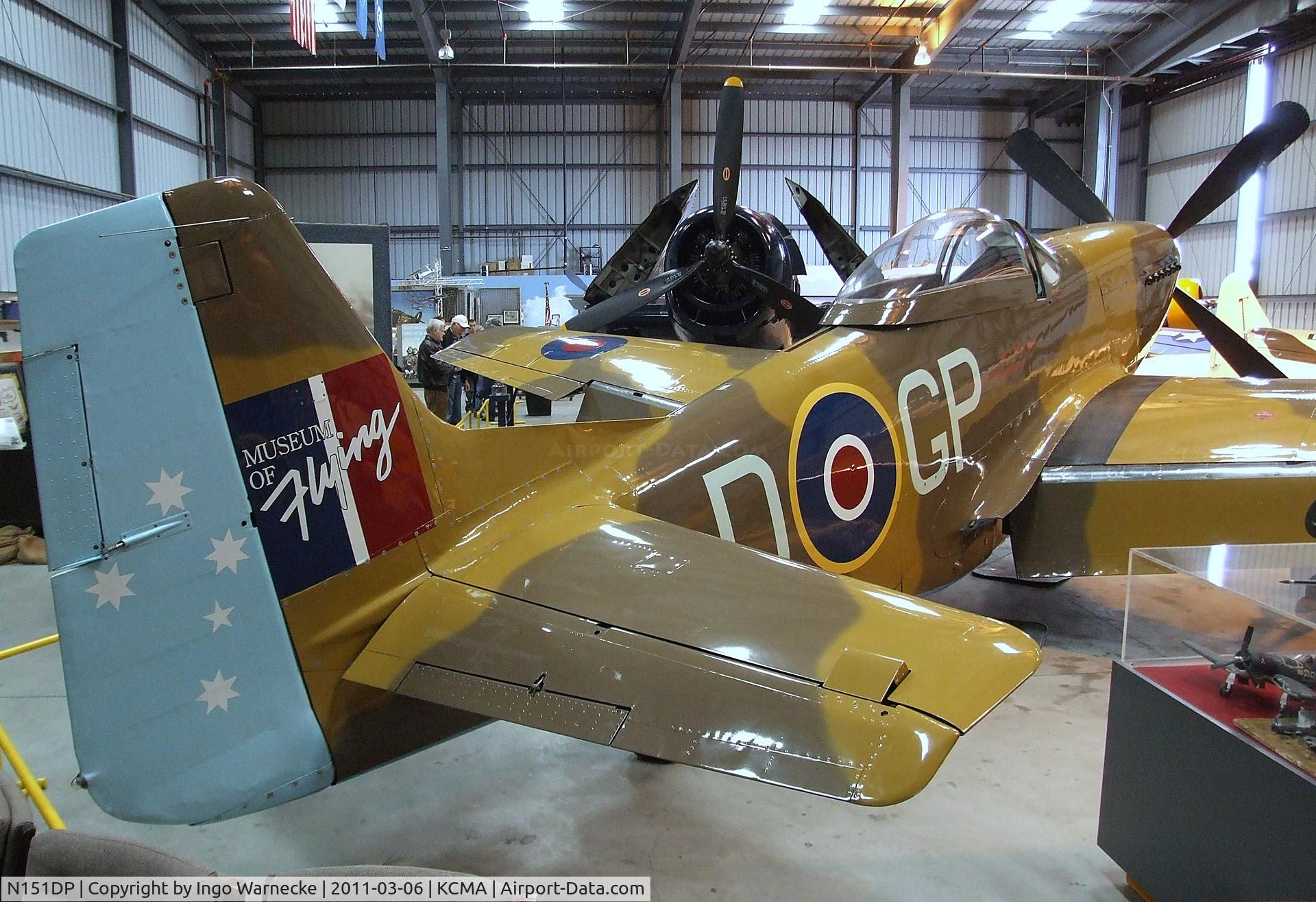 N151DP, 1944 North American P-51C Mustang C/N 111-28888, North American P-51D Mustang at the Commemorative Air Force Southern California Wing's WW II Aviation Museum, Camarillo CA