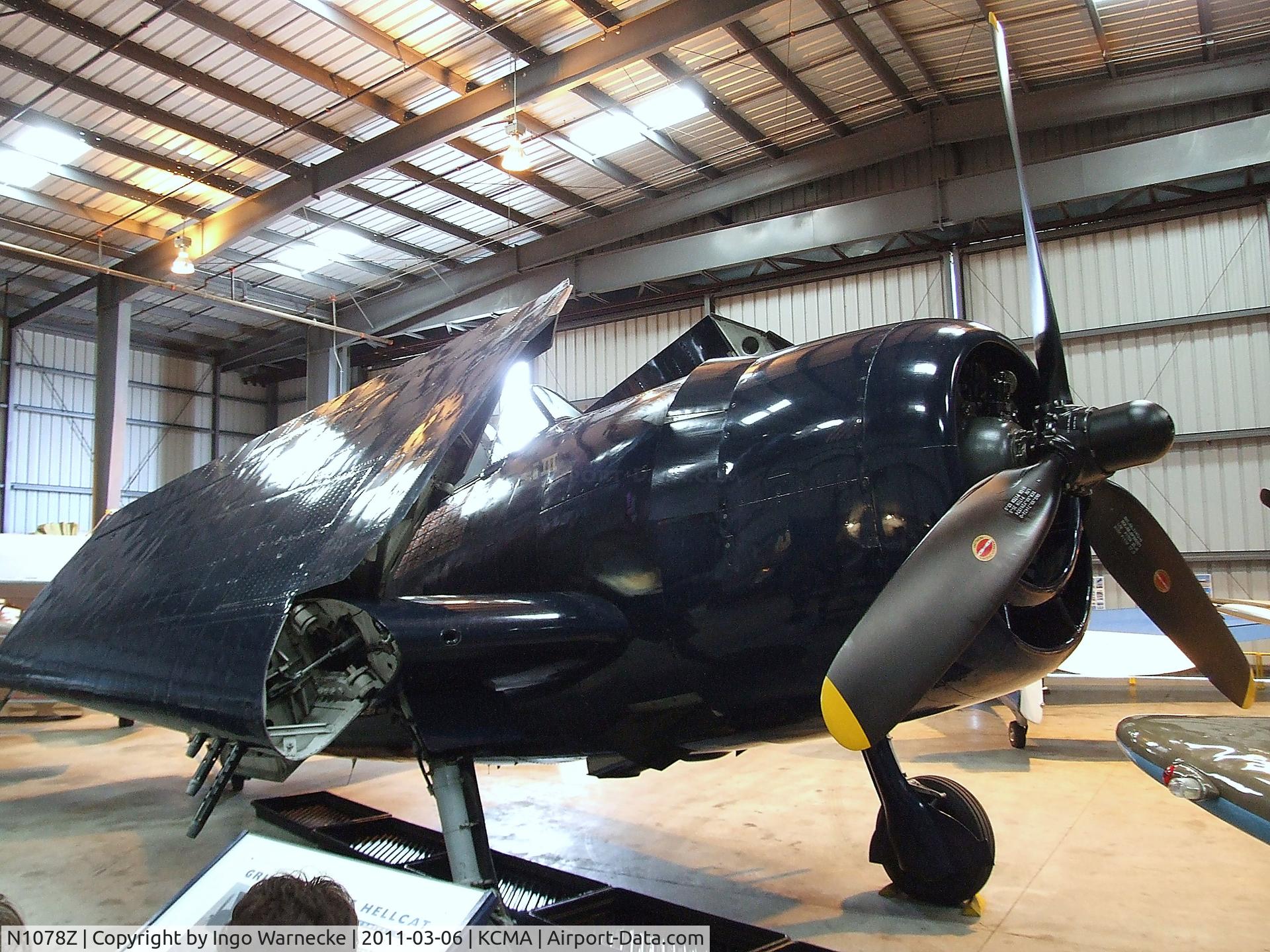 N1078Z, 1963 Grumman F6F-5 Hellcat C/N 27354801-66, Grumman F6F-5 Hellcat at the Commemorative Air Force Southern California Wing's WW II Aviation Museum, Camarillo CA