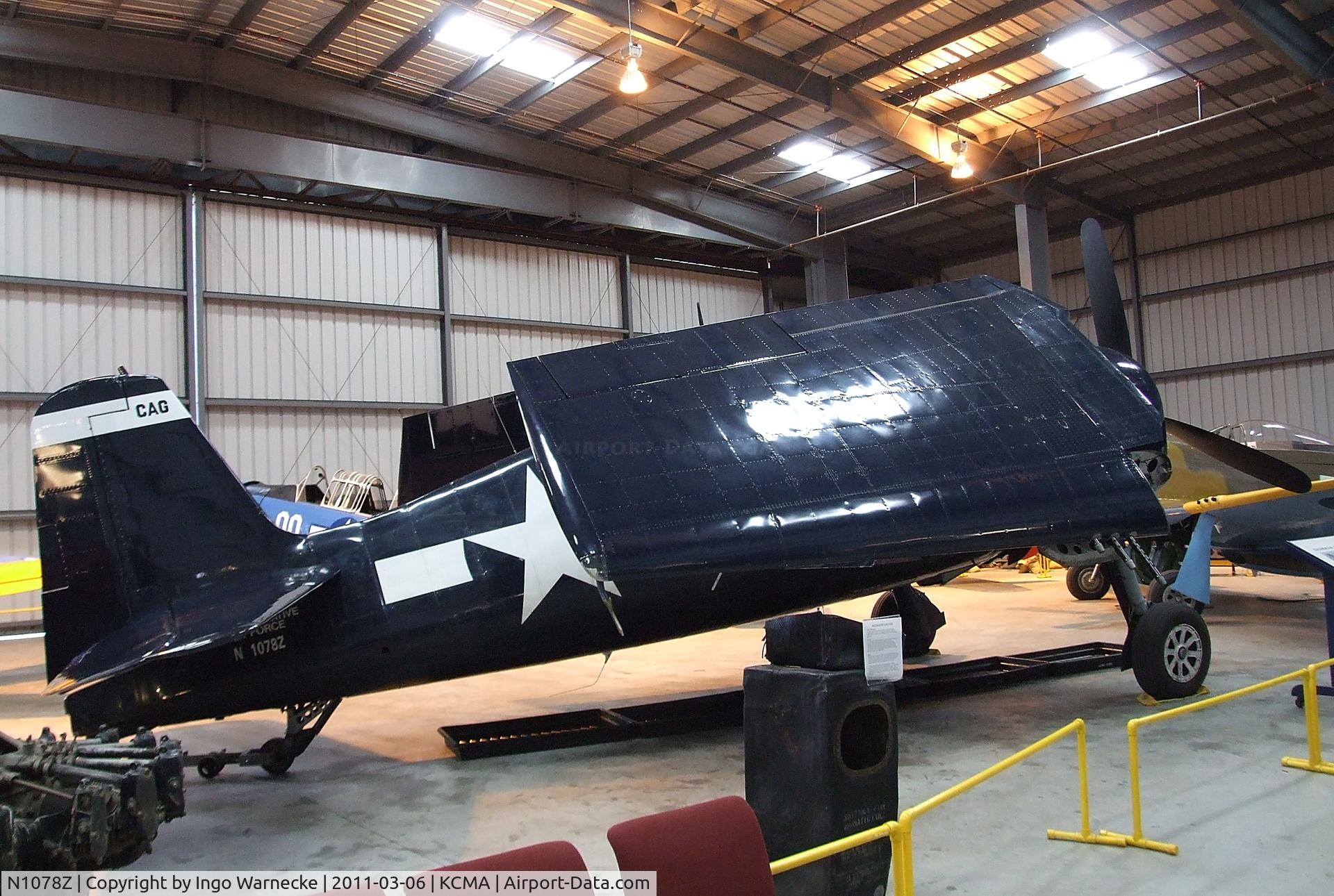 N1078Z, 1963 Grumman F6F-5 Hellcat C/N 27354801-66, Grumman F6F-5 Hellcat at the Commemorative Air Force Southern California Wing's WW II Aviation Museum, Camarillo CA