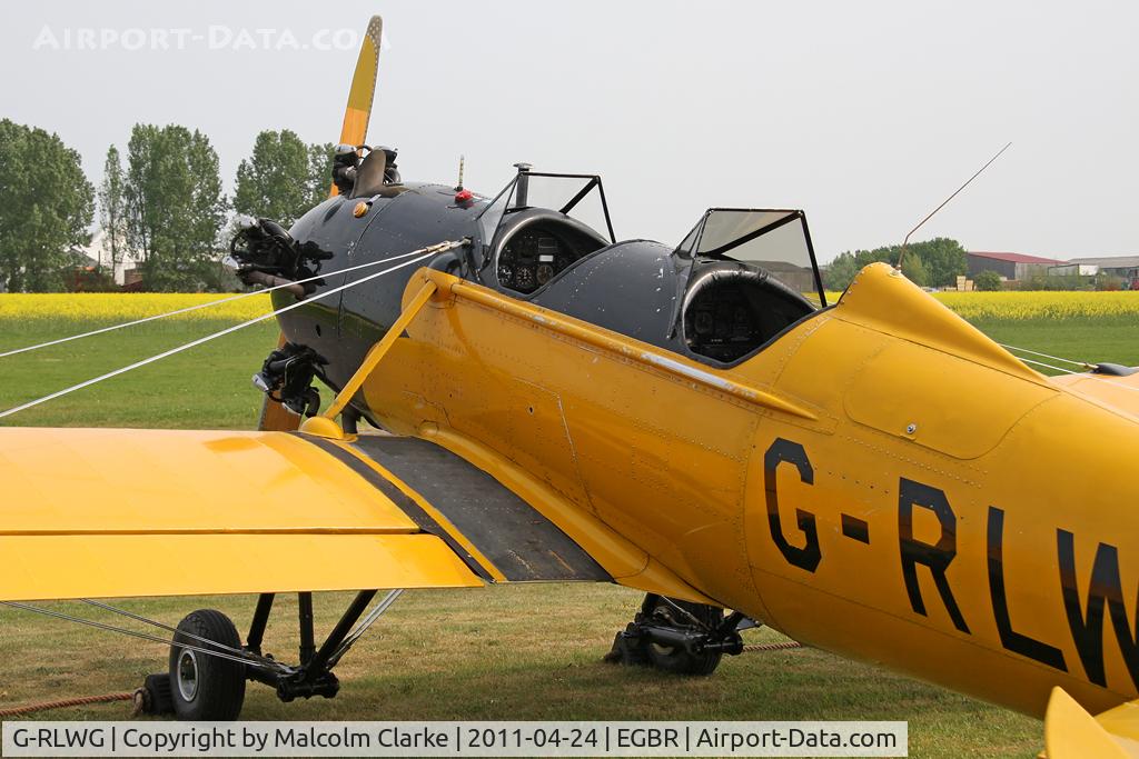 G-RLWG, 1942 Ryan PT-22 Recruit (ST3KR) C/N 1716, Ryan ST3KR at Breighton Airfield, UK in April 2011.