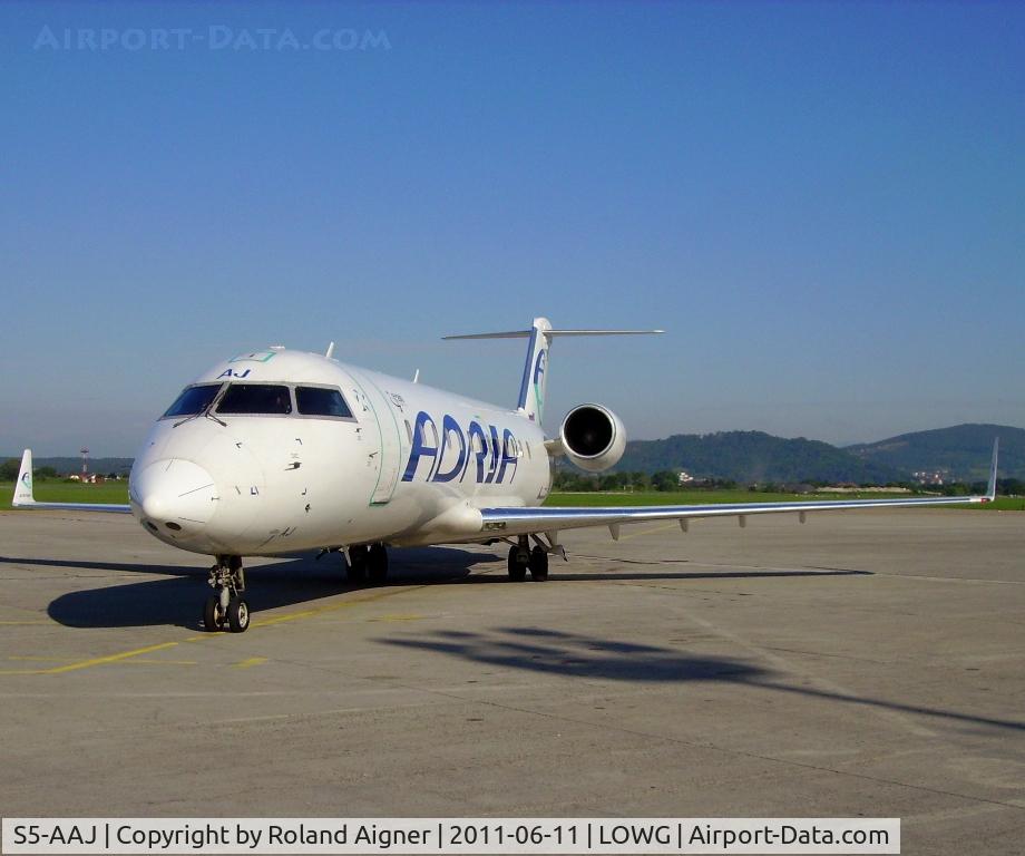 S5-AAJ, 2004 Bombardier CRJ-200ER (CL-600-2B19) C/N 8010, First Charter to Kafelonia