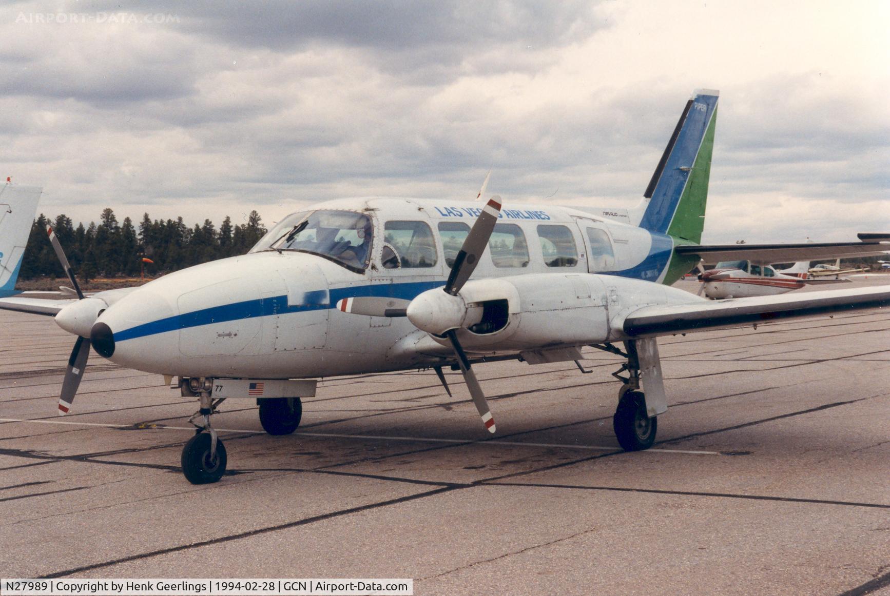 N27989, 1979 Piper PA-31-350 Chieftain C/N 31-7952077, Las Vegas Airlines