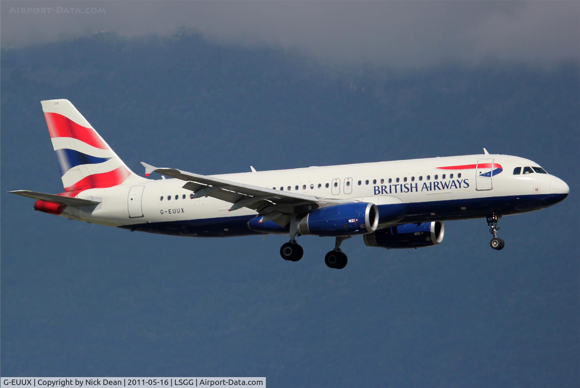 G-EUUX, 2008 Airbus A320-232 C/N 3550, LSGG/GVA