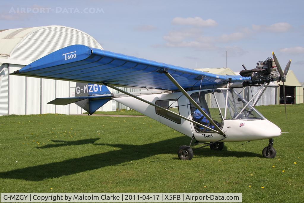 G-MZGY, 1997 Thruster T600N C/N 9057-T600N-006, Thruster T600N 450 at Fishburn Airfield, UK in April 2011.