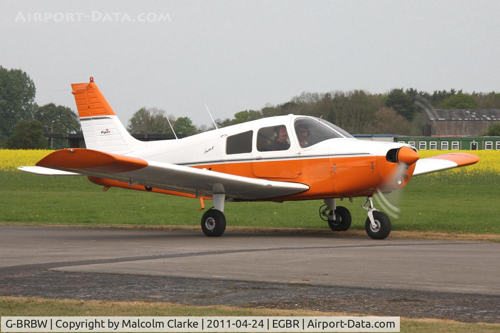 G-BRBW, 1974 Piper PA-28-140 Cherokee Cruiser C/N 28-7425153, Piper PA-28-140 Cherokee Cruiser at Breighton Airfield, UK in April 2011.
