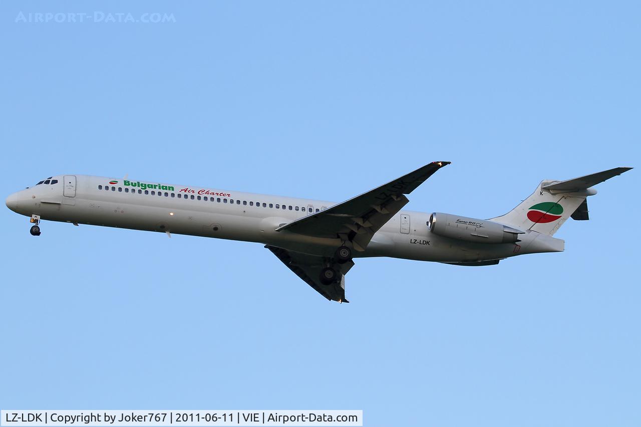 LZ-LDK, 1987 McDonnell Douglas MD-82 (DC-9-82) C/N 49432/1378, Bulgarian Aircharter