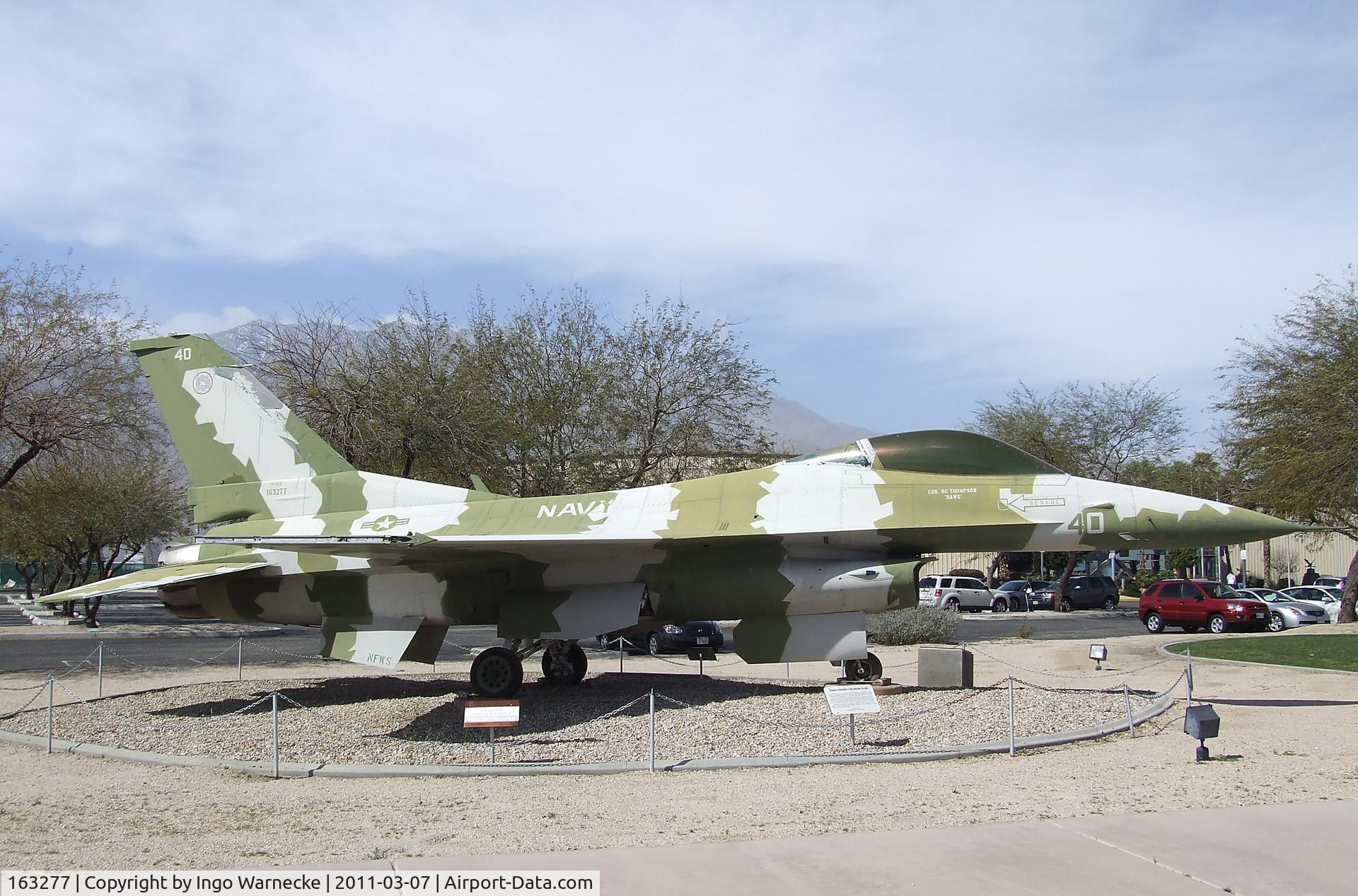 163277, General Dynamics F-16N Fighting Falcon C/N 3M-10, General Dynamics F-16N Fighting Falcon at the Palm Springs Air Museum, Palm Springs CA