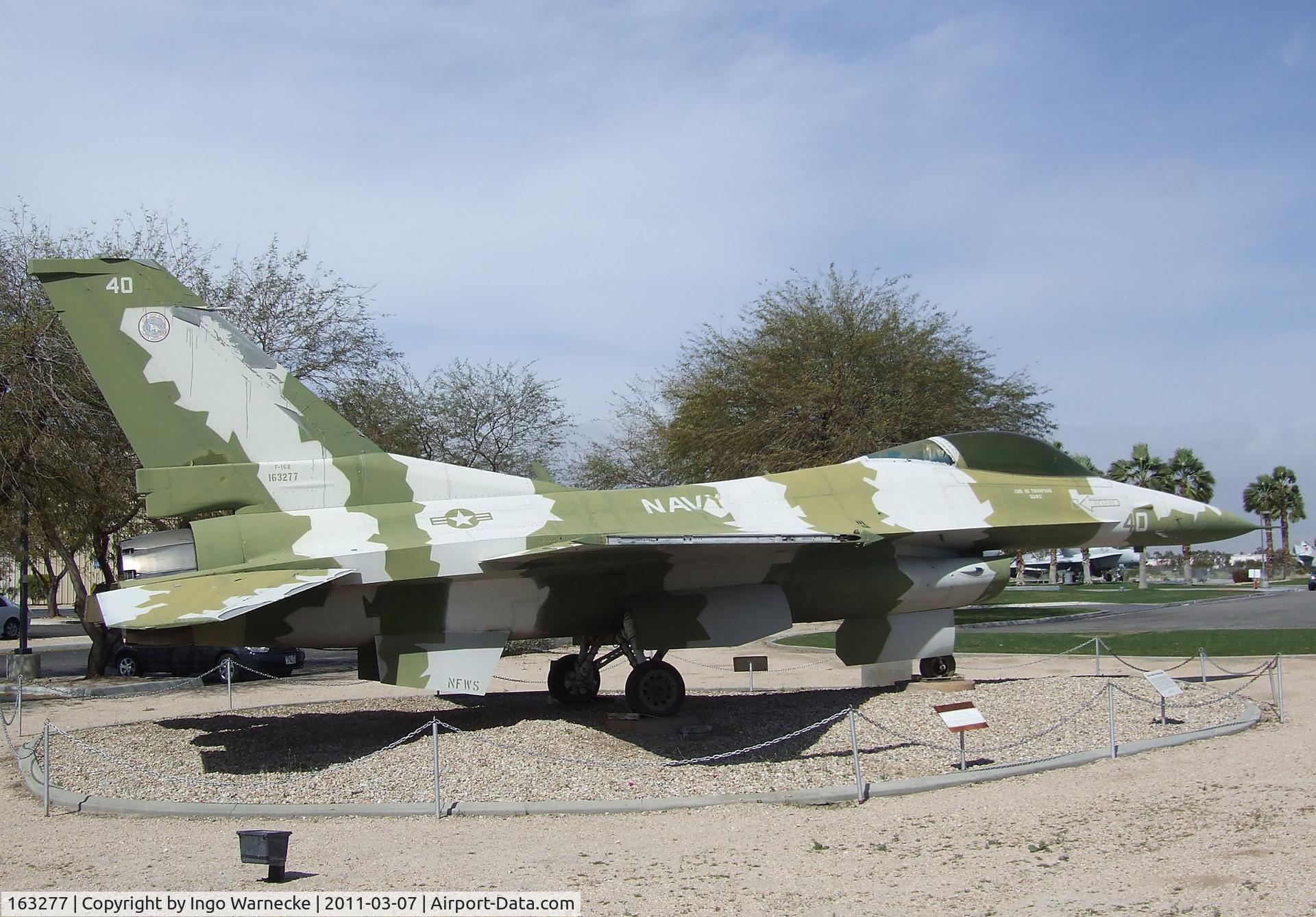 163277, General Dynamics F-16N Fighting Falcon C/N 3M-10, General Dynamics F-16N Fighting Falcon at the Palm Springs Air Museum, Palm Springs CA