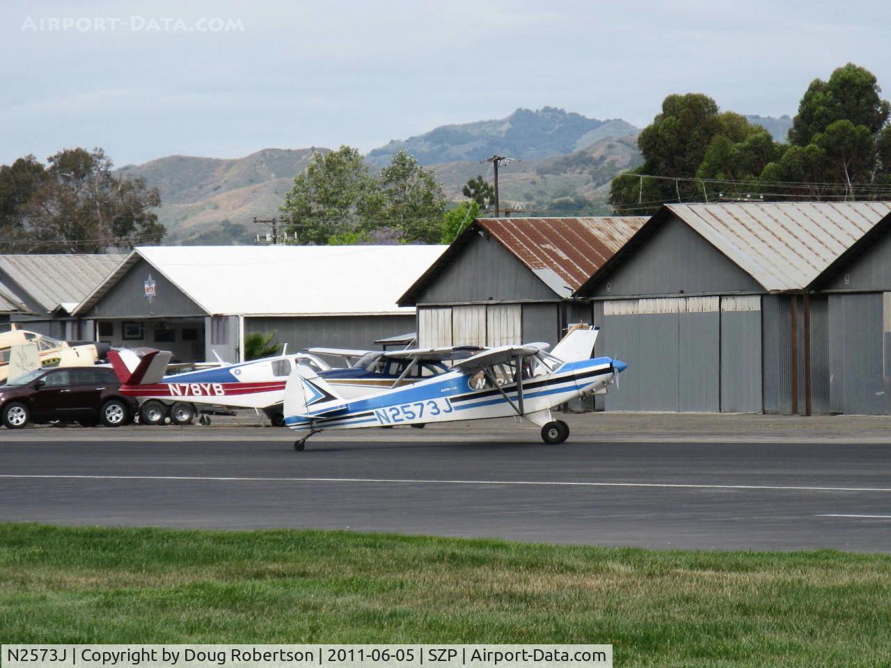 N2573J, 1979 Piper PA-18-150 Super Cub C/N 18-7909132, 1979 Piper PA-18-150 SUPER CUB, Lycoming O-320 150 Hp, taxi off Rwy 04