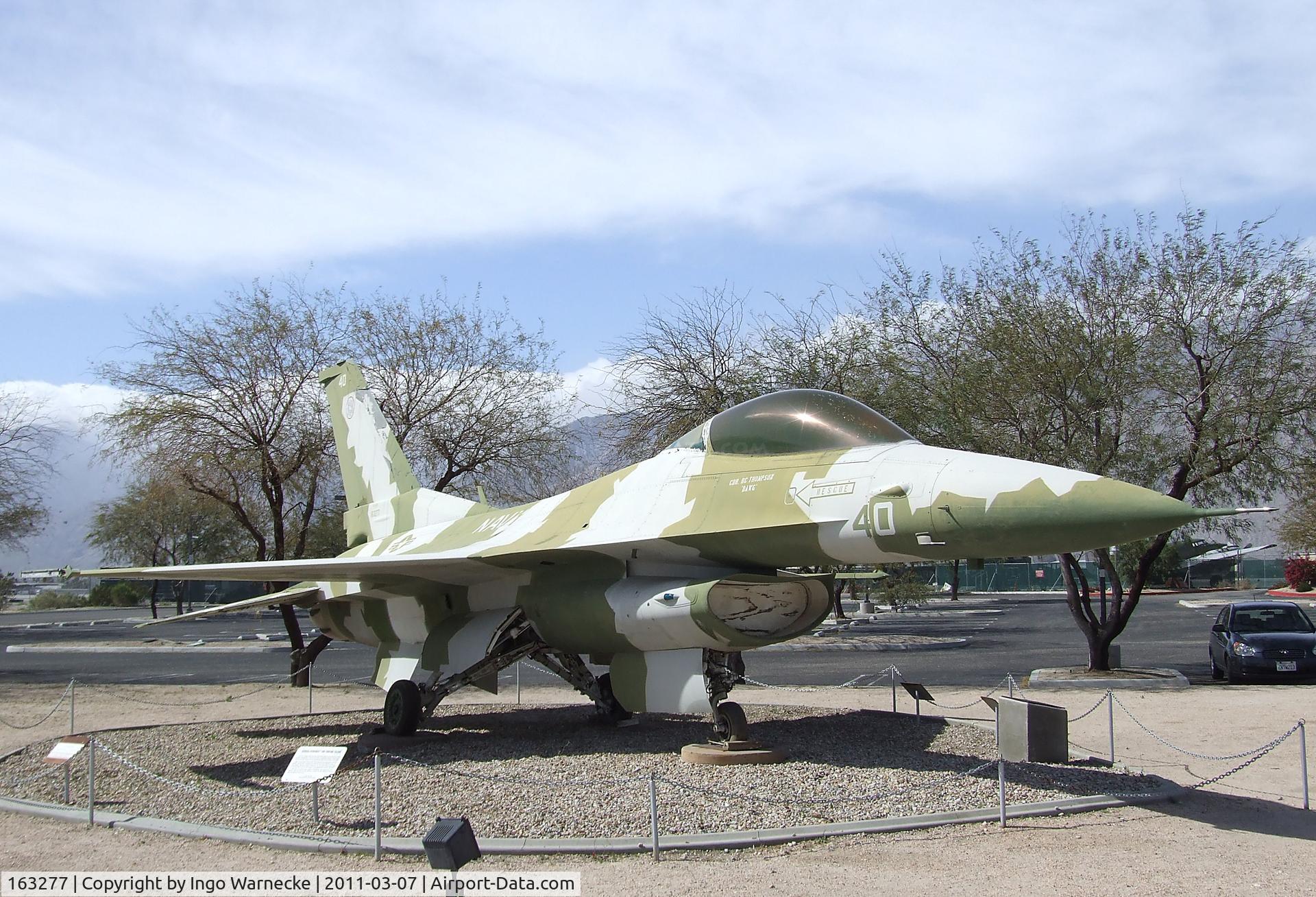 163277, General Dynamics F-16N Fighting Falcon C/N 3M-10, General Dynamics F-16N Fighting Falcon at the Palm Springs Air Museum, Palm Springs CA