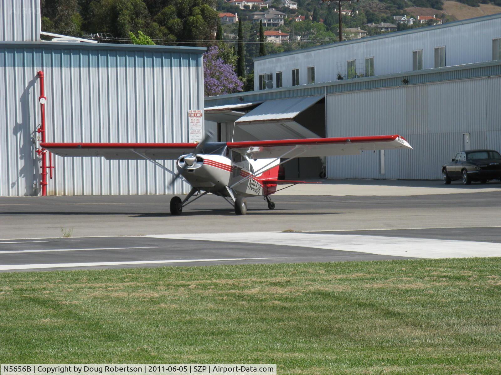 N5656B, 1983 Maule M-7-235 Super Rocket C/N 4002C, 1983 Maule M-7-235 SUPER ROCKET, Lycoming O-540-W1A5 235 Hp, holding short Rwy 04