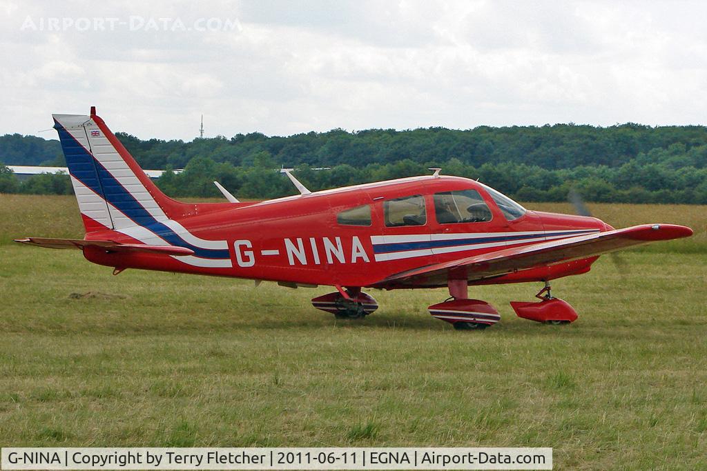 G-NINA, 1977 Piper PA-28-161 Cherokee Warrior II C/N 28-7716162, One of the aircraft at the 2011 Merlin Pageant held at Hucknall Airfield