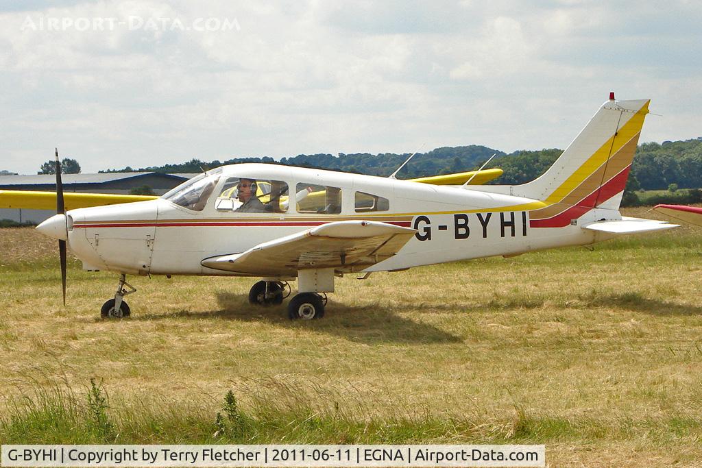 G-BYHI, 1980 Piper PA-28-161 Warrior II C/N 28-8116084, One of the aircraft at the 2011 Merlin Pageant held at Hucknall Airfield