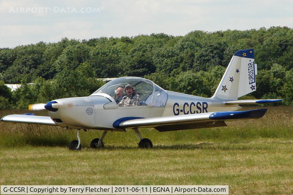 G-CCSR, 2004 Aerotechnik EV-97A Eurostar C/N PFA 315-14174, One of the aircraft at the 2011 Merlin Pageant held at Hucknall Airfield
