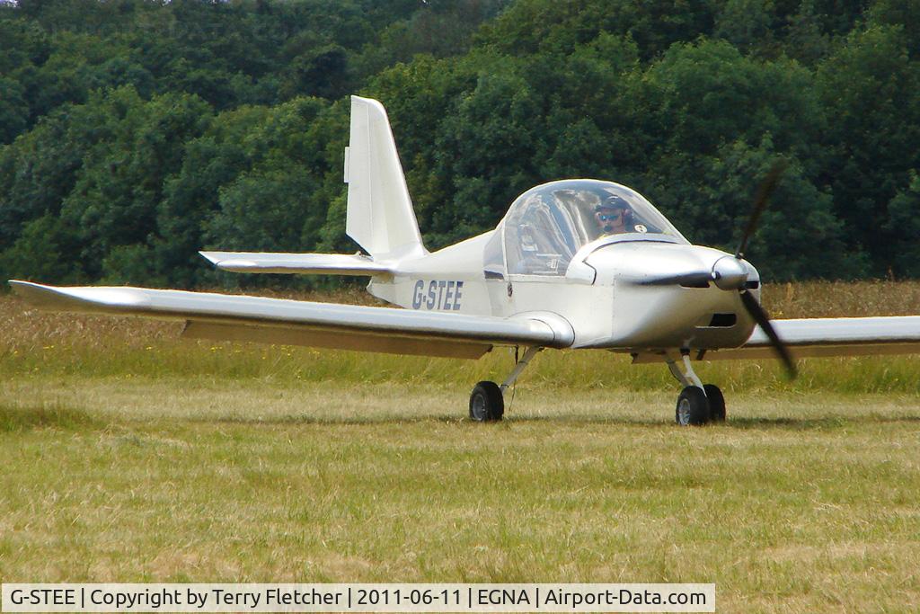G-STEE, 2011 Aerotechnik EV-97 Eurostar C/N PFA 315-15037, One of the aircraft at the 2011 Merlin Pageant held at Hucknall Airfield