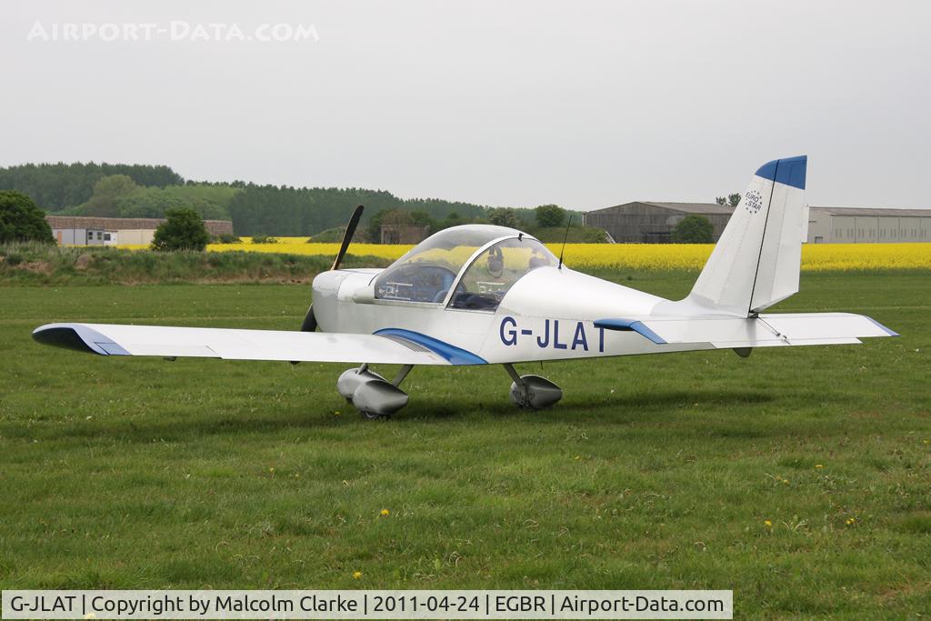 G-JLAT, 2003 Aerotechnik EV-97 Eurostar C/N PFA 315-14068, Aerotechnik EV97 Eurostar at Breighton Airfield, UK in April 2022.