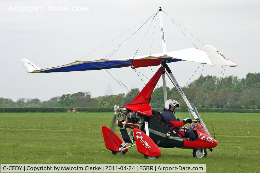 G-CFDY, P&M Aviation Quik GT450 C/N 8373, P & M Quik GT450 at Breighton Airfield in April 2011.